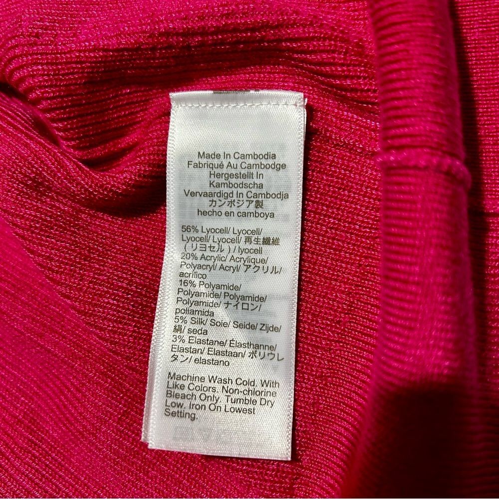 J.Crew Cardigan Size L in Fuchsia Pink, Button Up, Academia with Flavor - Picture 4 of 4
